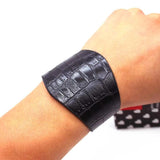 Geometric Big Statement Leather Bracelet for Women