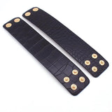 Geometric Big Statement Leather Bracelet for Women