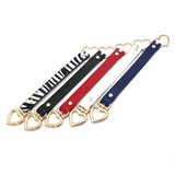 Europe Double love Leather Bracelet For Women Charm Buckle Clasp