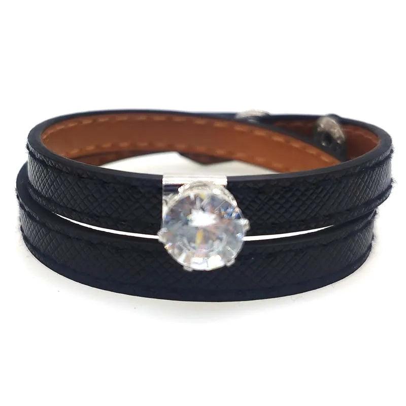 Braided Wrap Leather Bracelets Leaf Charm Beads Tribal Wristbands