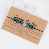 Natural Crushed Stone Couple Bracelet - Amazonite Malachite Jewelry