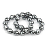 Faceted Hematite Bracelet Natural Vintage Bracelet Bangle
