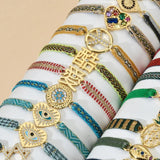 LOVE Fabric Charm Bracelets for Women Rope Bracelet Sisters Jewelry Gift Spain