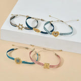 LOVE Fabric Charm Bracelets for Women Rope Bracelet Sisters Jewelry Gift Spain