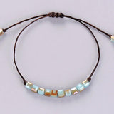 Boho Half Plating Crystal Bracelet Birthday Gift Jewelry