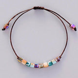 Boho Half Plating Crystal Bracelet Birthday Gift Jewelry