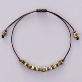 Boho Half Plating Crystal Bracelet Birthday Gift Jewelry