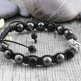 Men's Lion Power Beaded Animal Macrame Bracelet