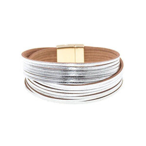 12 Colors Leather Bracelets For Women Men's Couples Jewelry