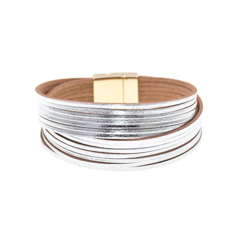 12 Colors Leather Bracelets For Women Men's Couples Jewelry