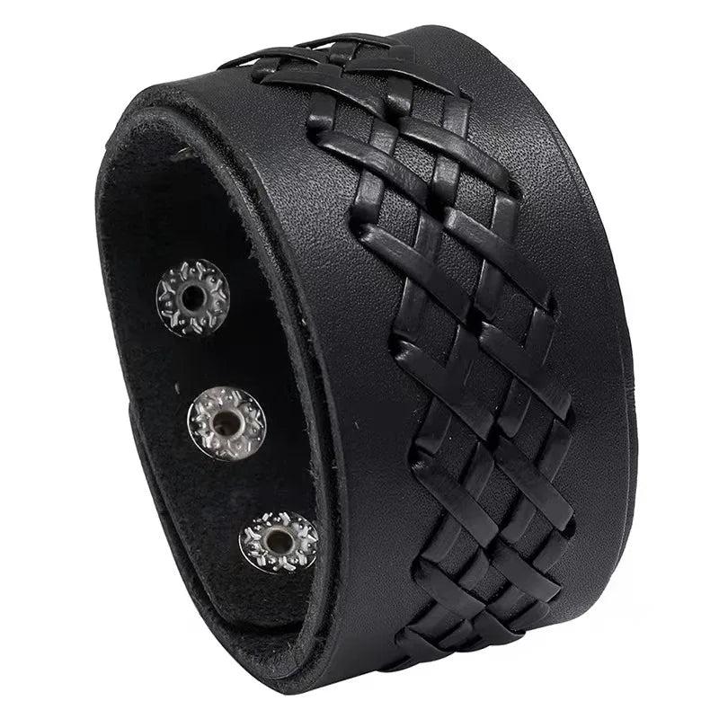 Vintage Punk Wrap Bangle Wristband Jewelry Men Women