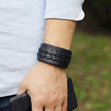 Vintage Punk Wrap Bangle Wristband Jewelry Men Women