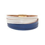Double Charm Leather Bracelets Couples Jewelry Wrap Bracelets