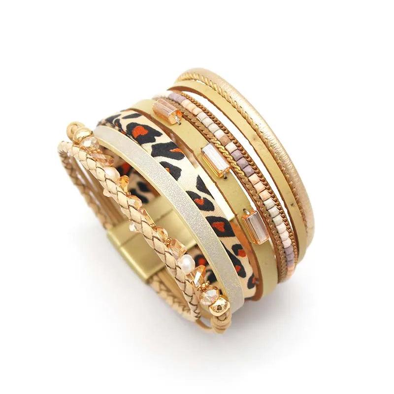 Crystal Multilayer Wrap Bracelet Female Jewelry