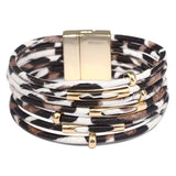 Leopard Leather Bracelets For Women