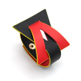 PU Leather Bracelets Double Color Wrap Bracelet for Women