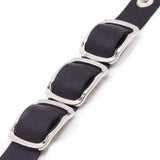Hand-Made Wrap Charm Leather Bracelet with 3 Layer Pattern
