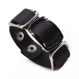 Hand-Made Wrap Charm Leather Bracelet with 3 Layer Pattern