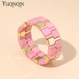 Colorful Resin Bracelets for Women Bohemian Adjustable Bangles Charms Jewelry