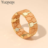 Colorful Resin Bracelets for Women Bohemian Adjustable Bangles Charms Jewelry