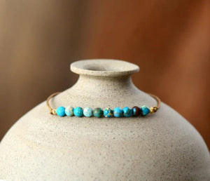 Boho Stone Bead Bracelet Friendship Jewelry