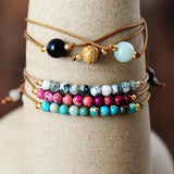 Boho Stone Bead Bracelet Friendship Jewelry