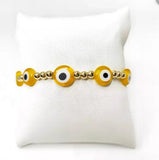 Adjustable Copper Bead Bracelets Lucky Eye, Optional Colors