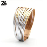 Multilayer Wide Bangle Femme Jewelry