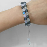 Double Layer Moonstone Bracelet Mermaid Glass Beads Gift