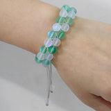Double Layer Moonstone Bracelet Mermaid Glass Beads Gift