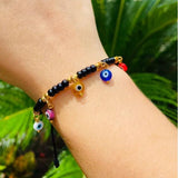 Evil Eye Multi-color Charm Bracelet