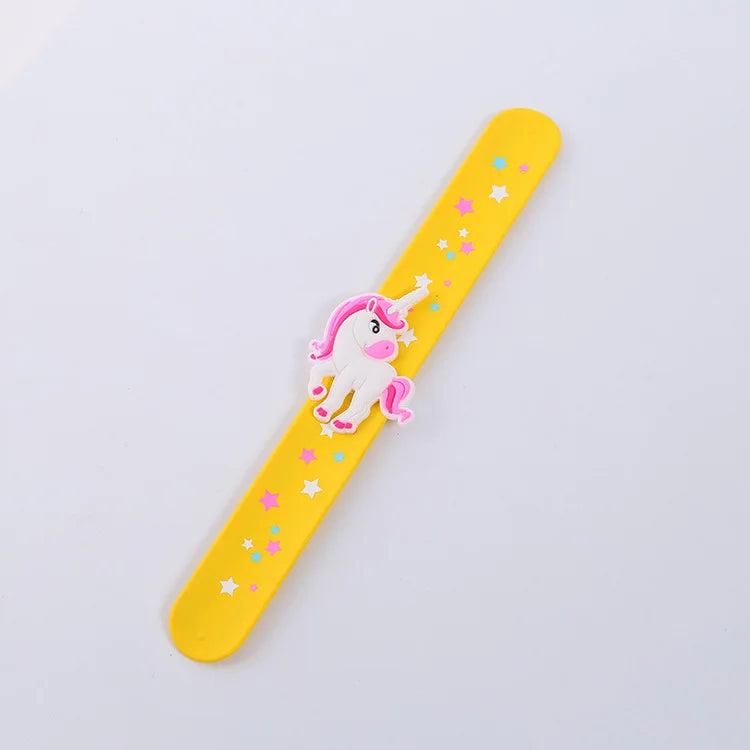 Kid Star Unicorn Slap Bracelet Colorful Wrap Animal Bangle Gift