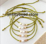 Vintage Freshwater Pearl Seed Beaded Heart Bracelet Boho Jewelry
