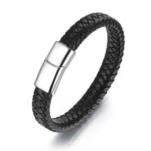 Men's Feather Wrap Bracelet Stainless Steel