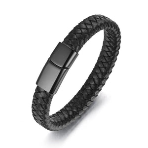 Men's Feather Wrap Bracelet Stainless Steel