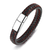 Men's Feather Wrap Bracelet Stainless Steel