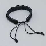 Punk Sports Balls Charms Leather Bracelet Adjustable Wrap Wristband