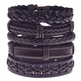 Multilayer Leather Bracelet Men Braided Bracelets & Bangles