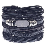Multilayer Leather Bracelet Men Braided Bracelets & Bangles