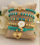 Zircon Heart Charm Bracelet for Women