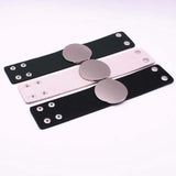 Circular Leather Bracelet Wide Women Wrap Wristband Jewelry