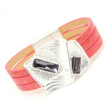 Punk Leather Bracelet Women Hand Jewelry Summer Accessories