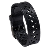 Vintage Punk Style Wide Leather Bracelet