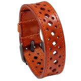 Vintage Punk Style Wide Leather Bracelet