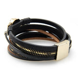 Charm Leather Bracelet Wrap Couple Bangle Female Jewelry