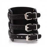Vintage Wide Cuff Leather Male Bracelet Punk Rock Jewelry