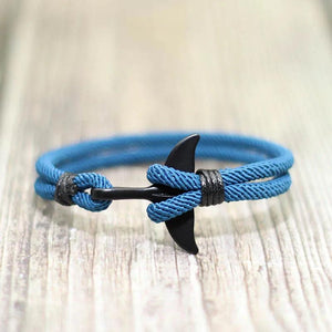Milan Rope Bracelet Sea Animals Whale Tail Braclet Bohemia Double Layer Charm