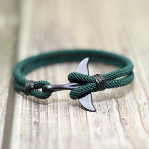 Milan Rope Bracelet Sea Animals Whale Tail Braclet Bohemia Double Layer Charm