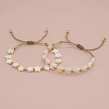 Mother of Pearl Shell Heart Star Bracelet