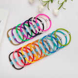 7inch Turquoise Jade Silicone Beads Bracelet Natural Stone Women Men Jewelry